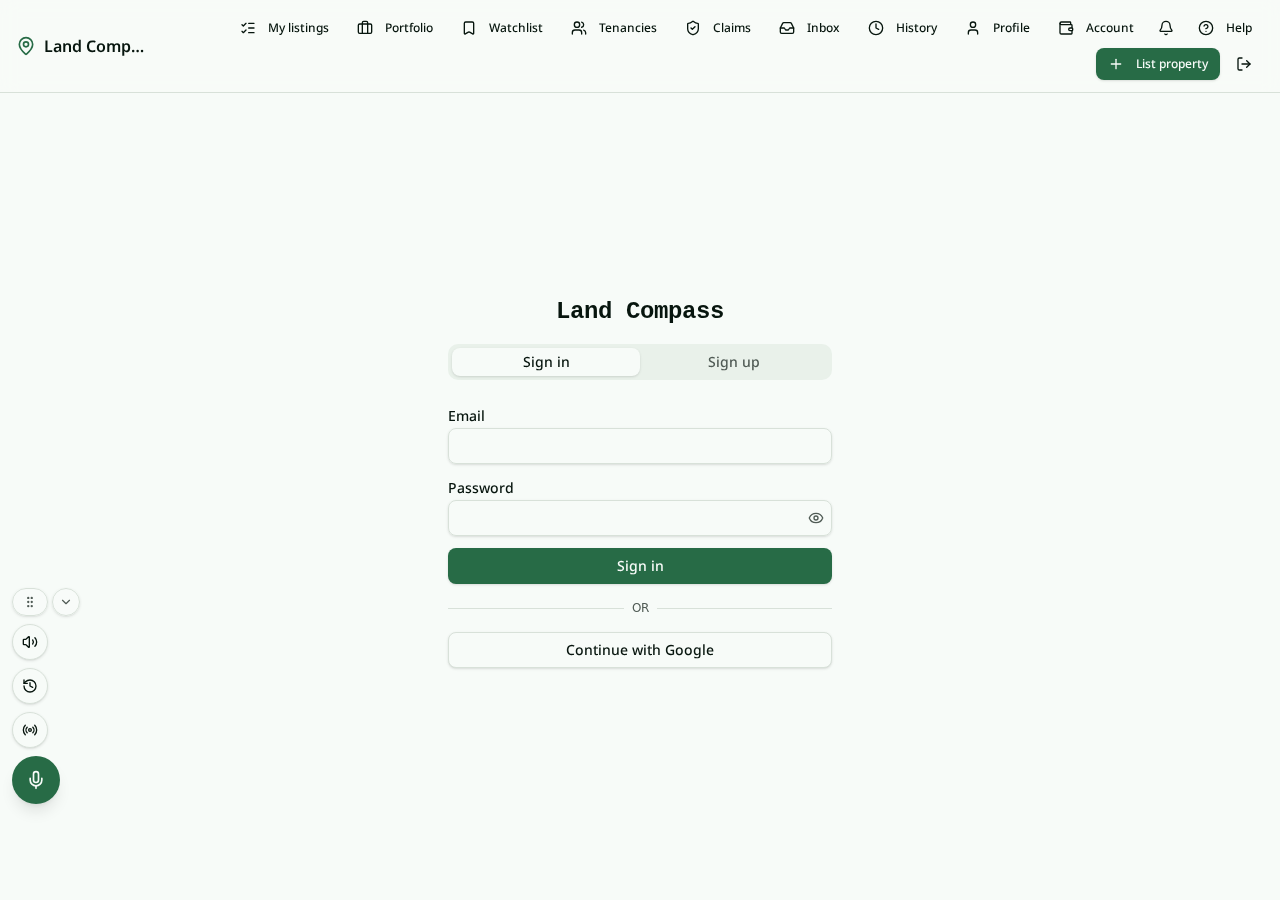 Profile page